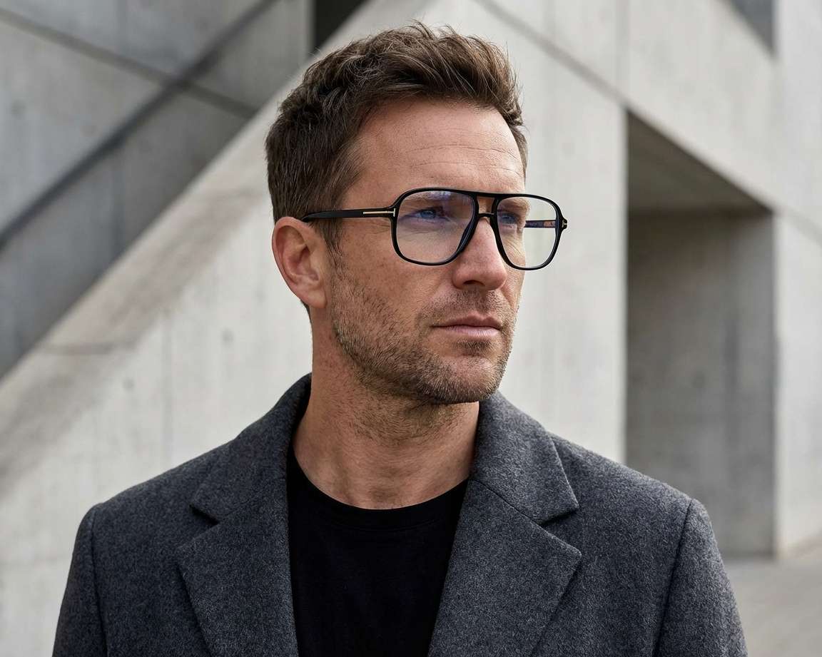 Tom Ford FT5737-BV 001 56-15 Black  vue 360 degr&eacute;s 9