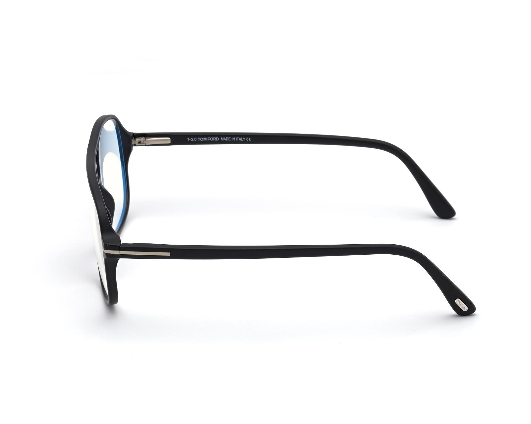Tom Ford FT-5737-B-V 002 56-15 Black  vue de face