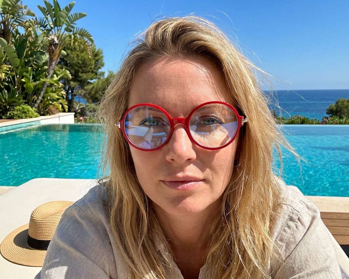Lunettes De Vue Boston Club Trevor - Monture Ronde Rouge & Dorée - 46mm - Fabriqué Au Japon - Neuf Avec Étiquettes