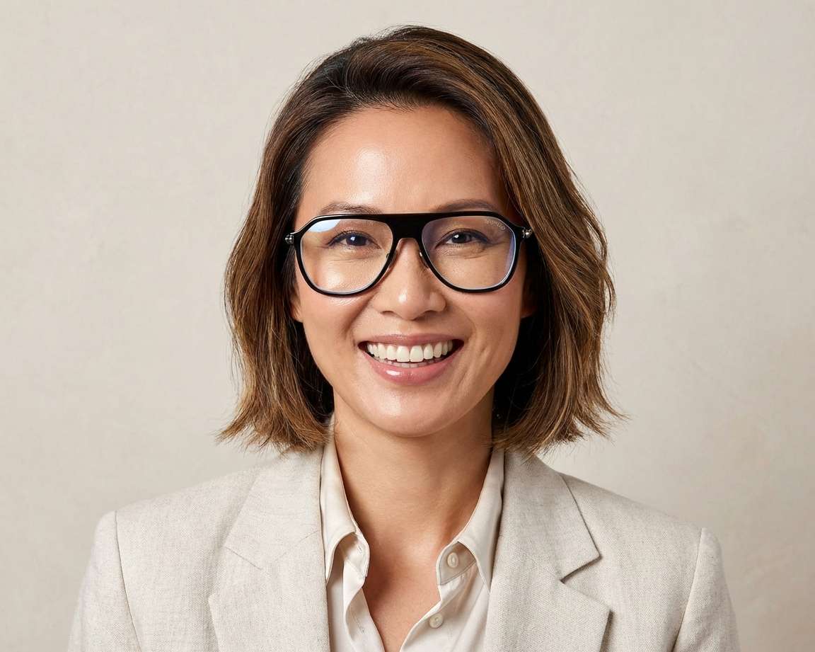 Tom Ford FT5943-BV 050 56-15 Marron Acier vue de face