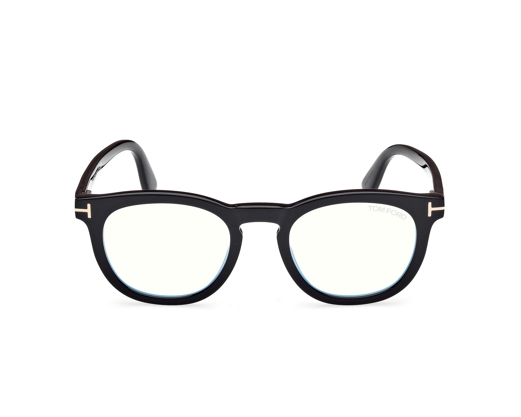 Tom Ford FT5993-BV 001 50-21 Noir Or vue de profil