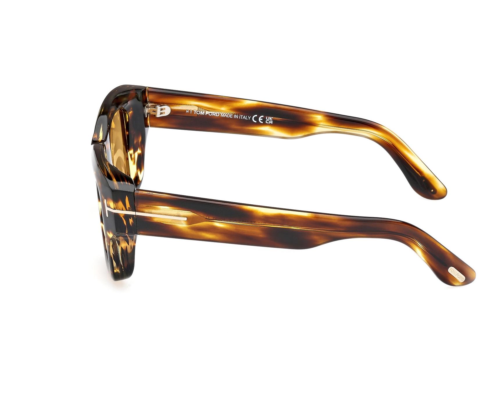 Tom Ford FT1154S 52E 50-22 Brown Gold vue de profil