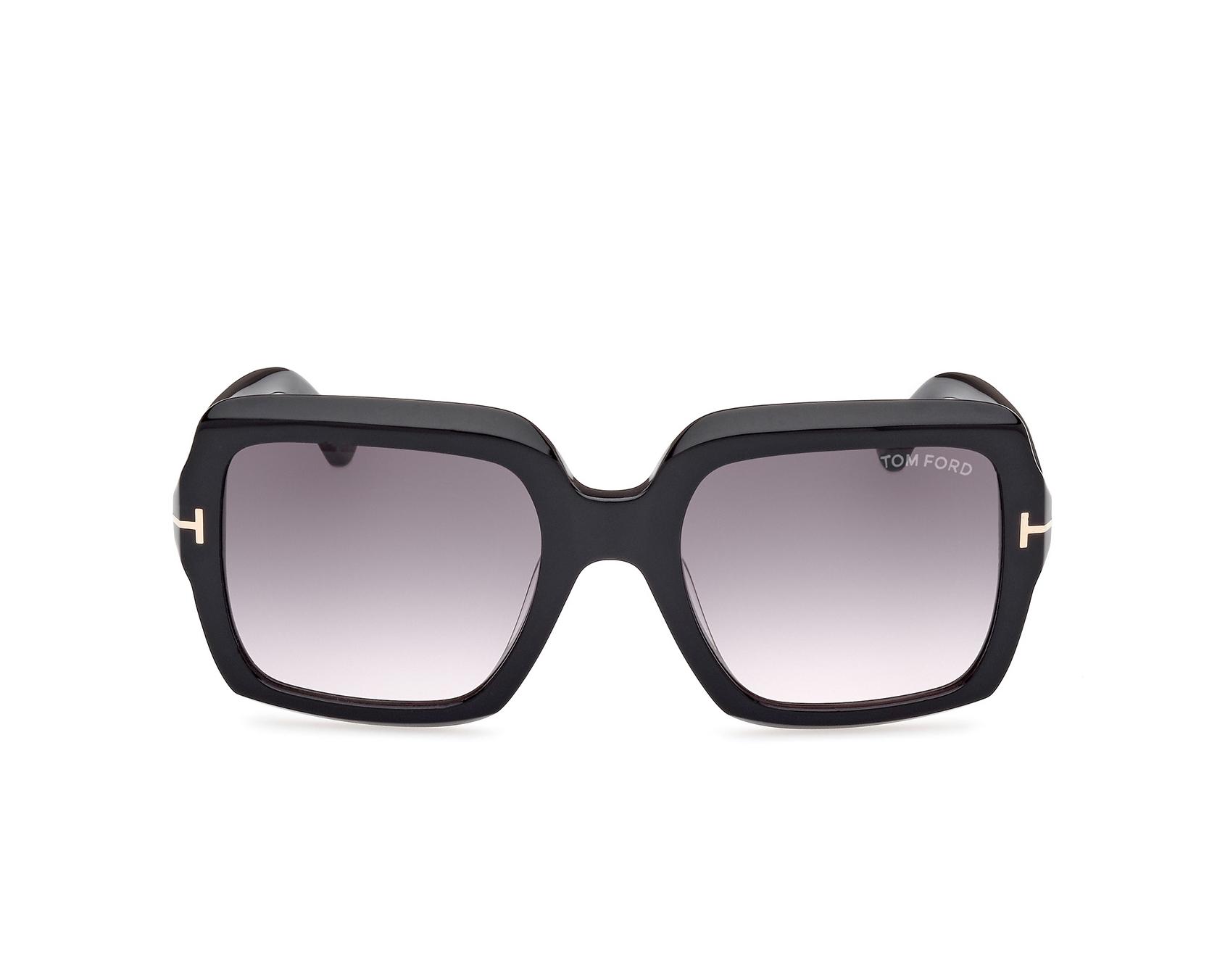 Tom Ford FT-1082-S 01B 54-21 Noir Or vue de c&ocirc;t&eacute;