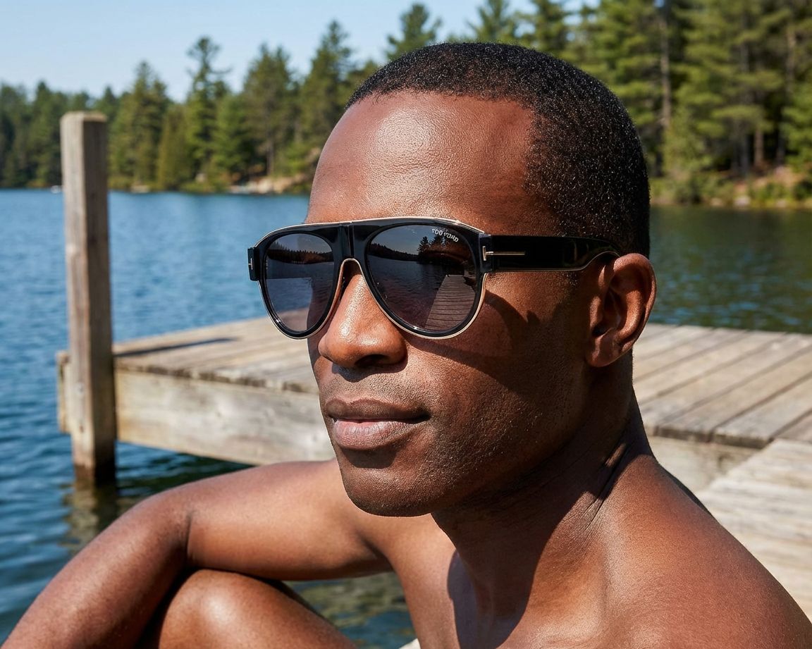 Tom Ford FT-1074-S 01C 58-18 Noir Or autre vue