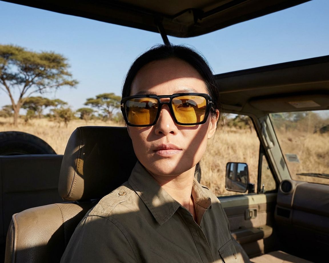 Tom Ford FT1153S 01E 56-19 Noir Or vue de face