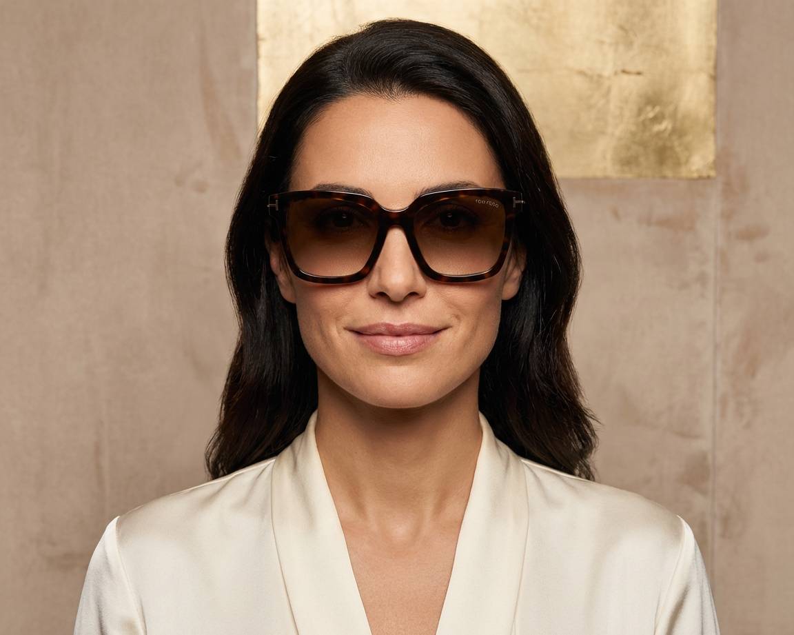 Tom Ford FT-0952-S 52F 55-19 Havana Gold autre vue