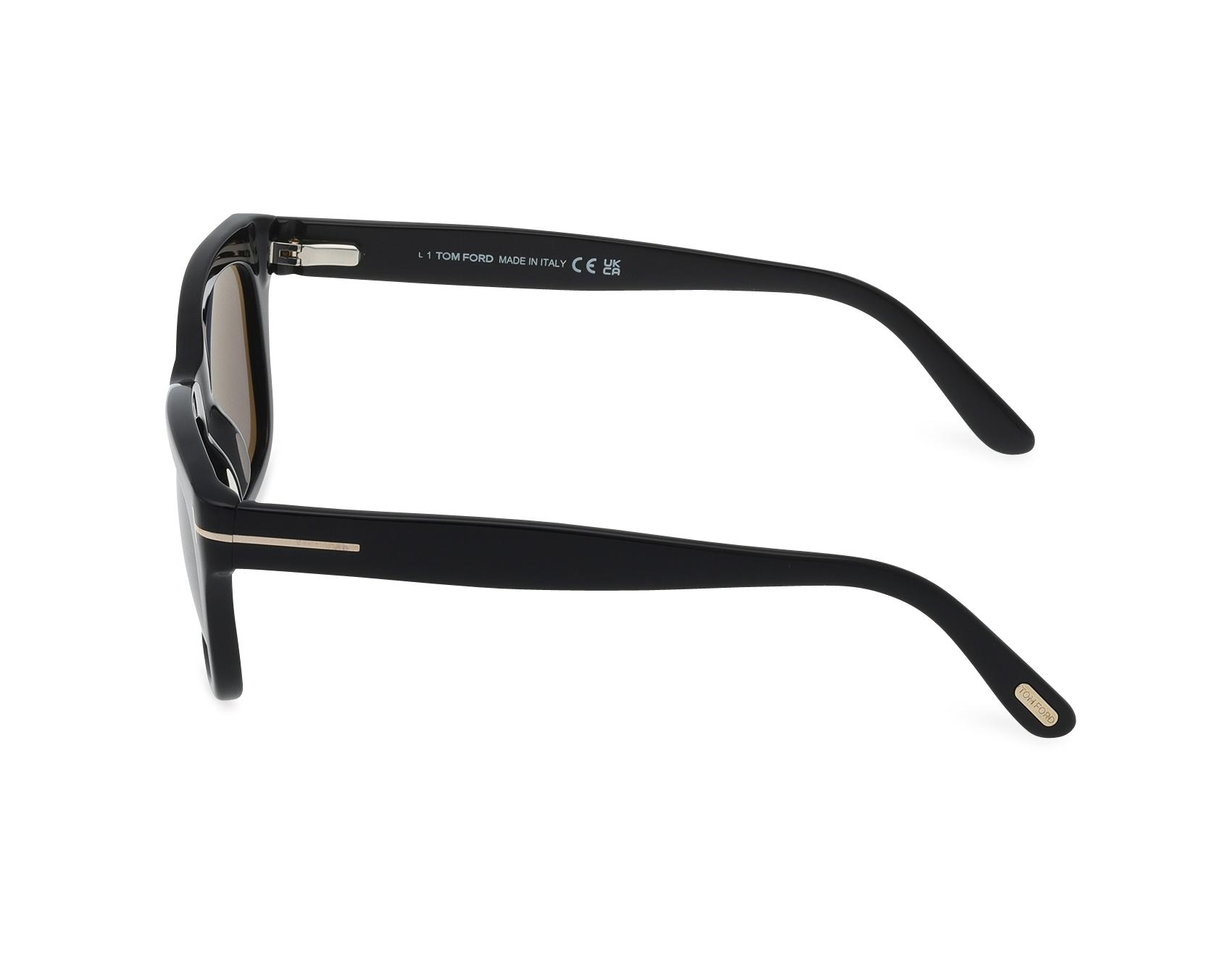 Lunettes De Soleil TOM FORD TF 625 01D - Noir Gris Polarisées, Taille 53-20 - Authentiques Neuves
