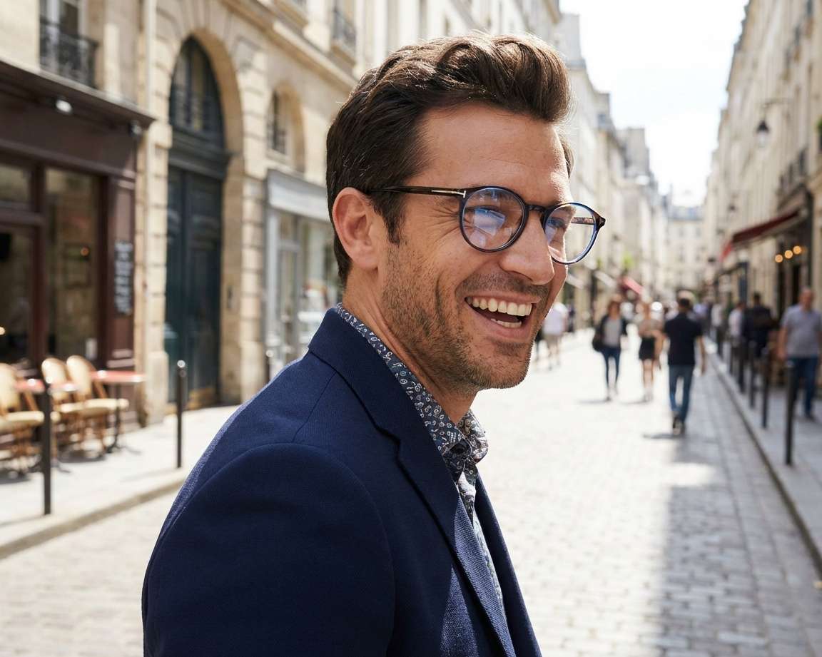 Tom Ford TF-5294 056 48-20 Havana Blue autre vue