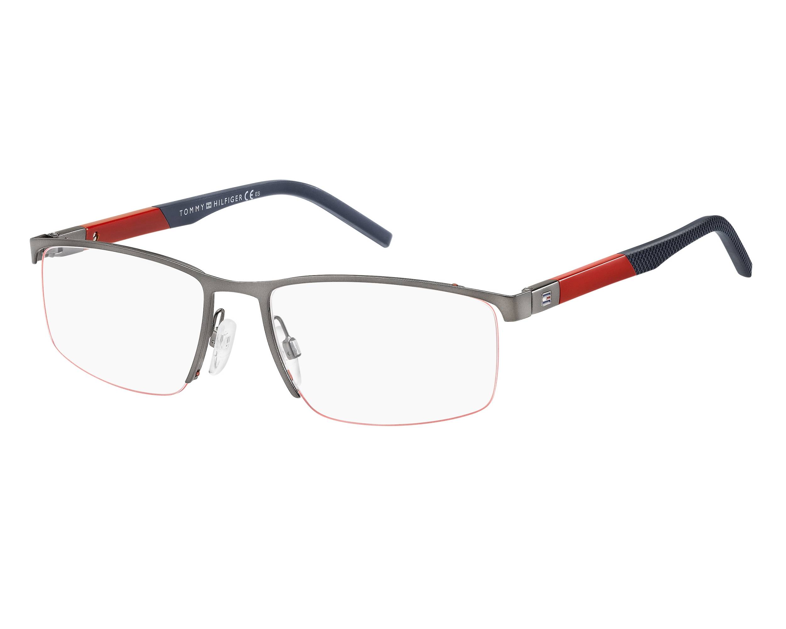 Tommy Hilfiger TH-1640 R80 - Ruthénium Bordeaux vue de profil