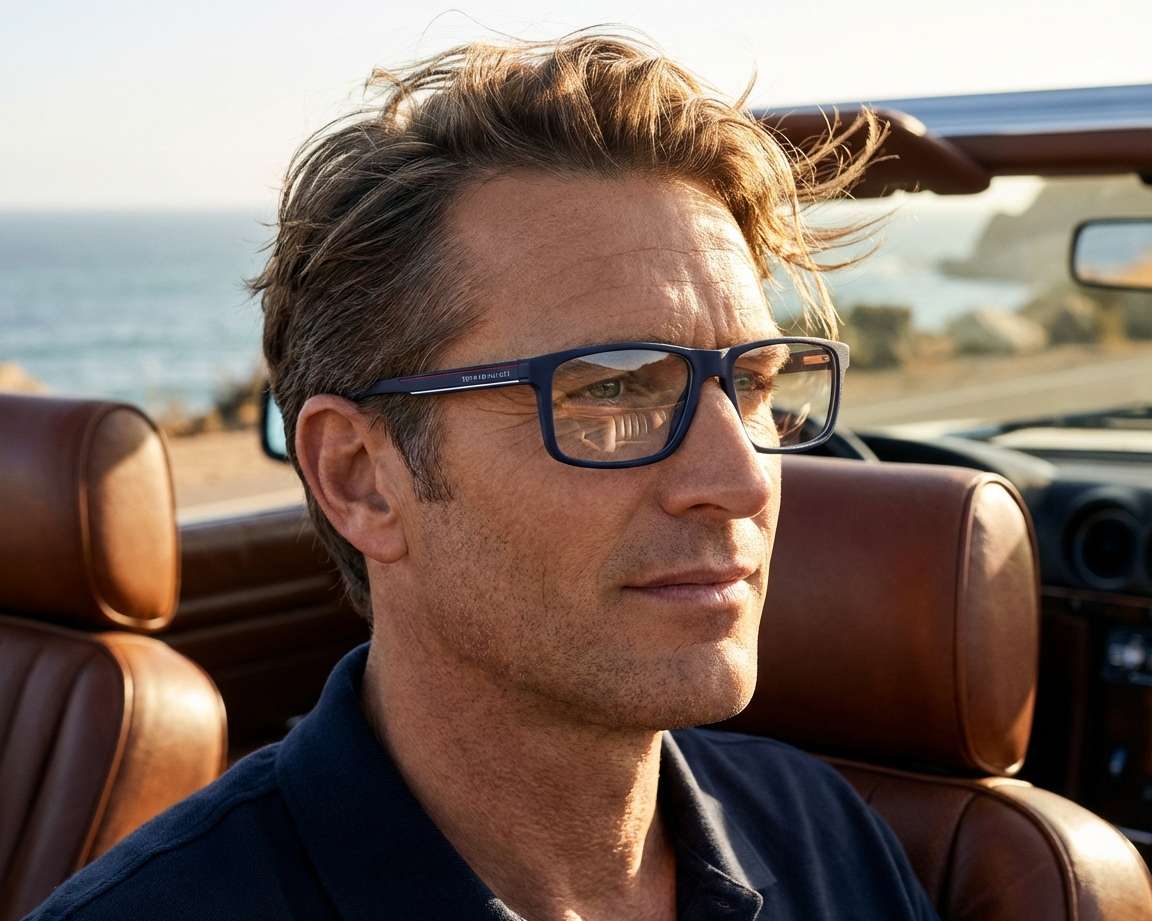 Tommy Hilfiger TH-1998 FLL 56-15 Bleu  vue 360 degr&eacute;s 5
