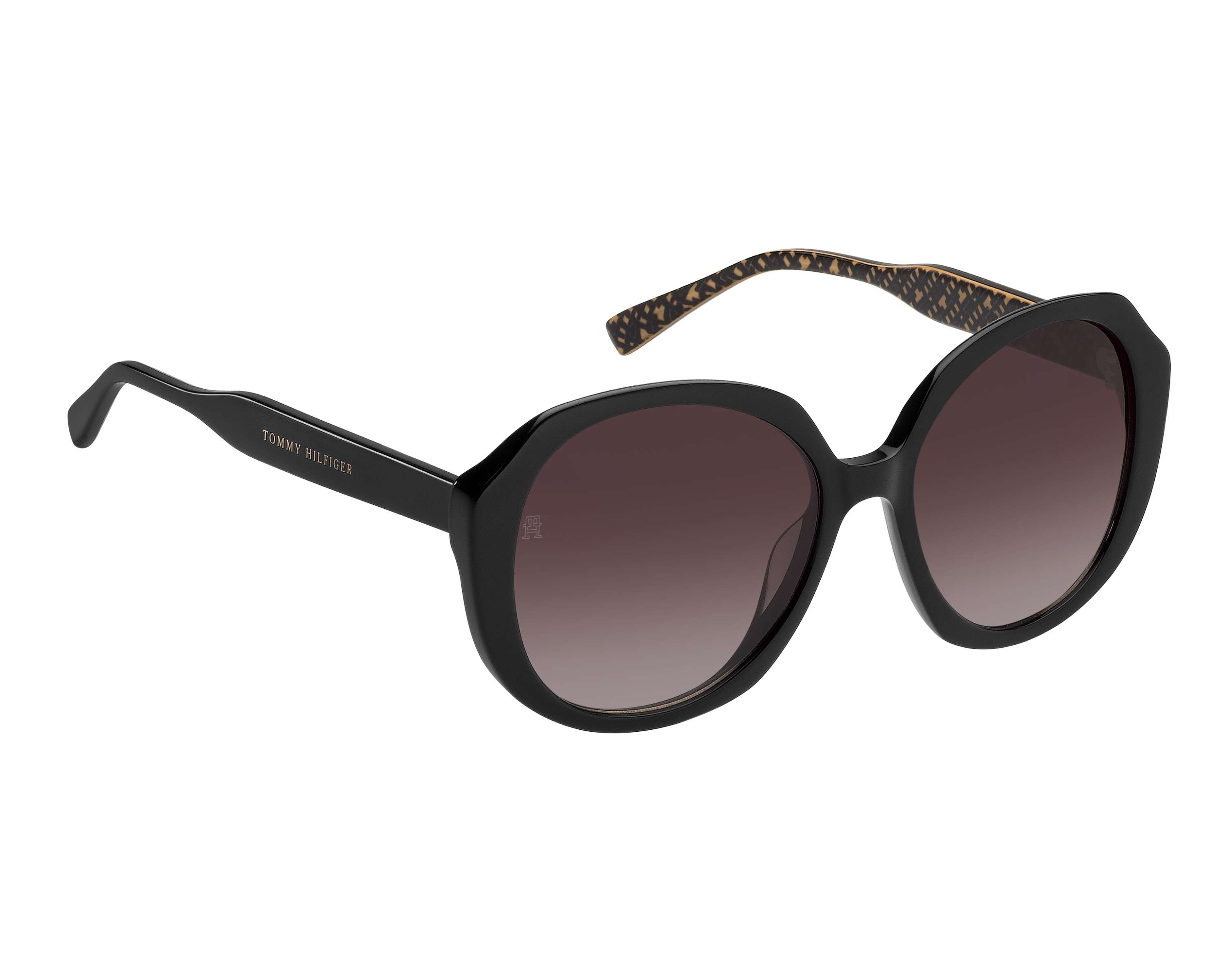 Tommy Hilfiger TH-2106-S 7YQ/HA 54-17 Noir Marron vue de face