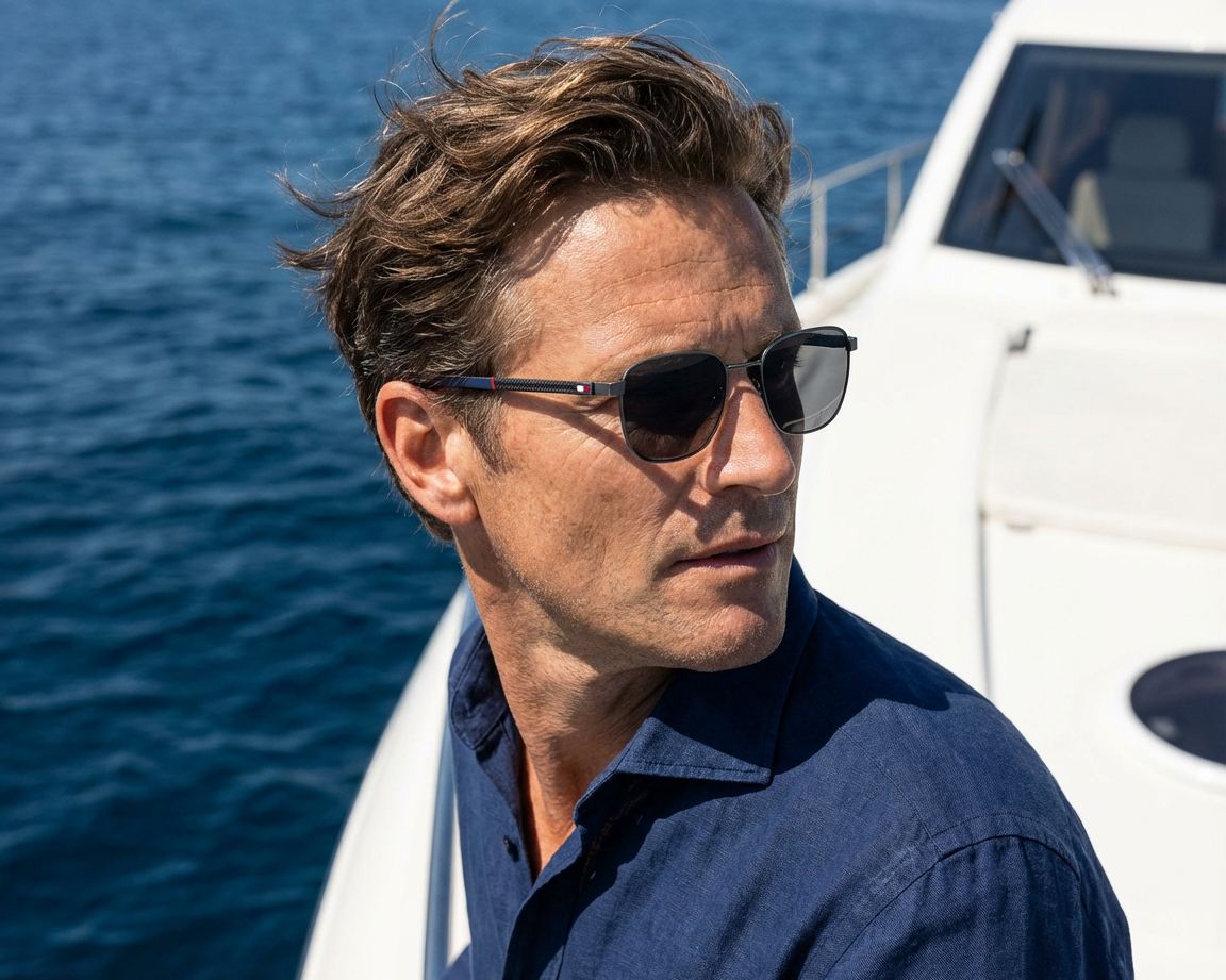 Tommy Hilfiger TH-2138-S 5UV/IR - Ruthénium Bleu vue 360 degr&eacute;s 6