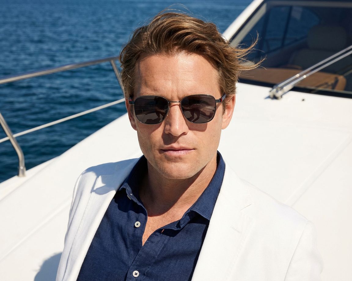 Tommy Hilfiger TH-2138-S 5UV/IR - Ruthénium Bleu vue 360 degr&eacute;s 7