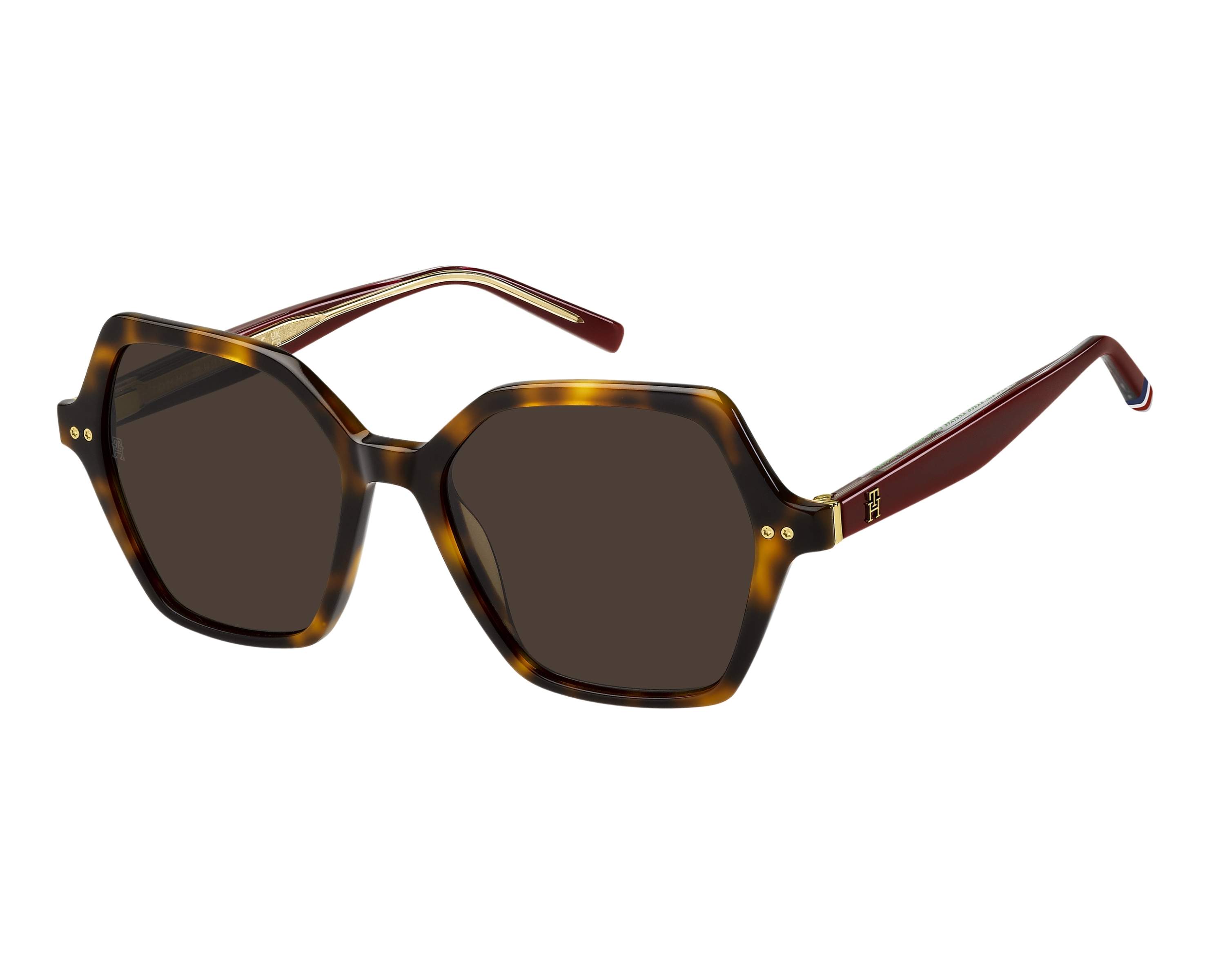 Tommy Hilfiger TH-2213-S 05L/70 52-17 Havane  vue de profil