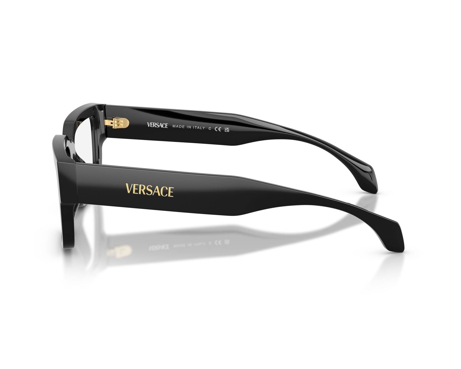 Versace VE3374U GB1 53-17 Noir  vue 360 degr&eacute;s 1