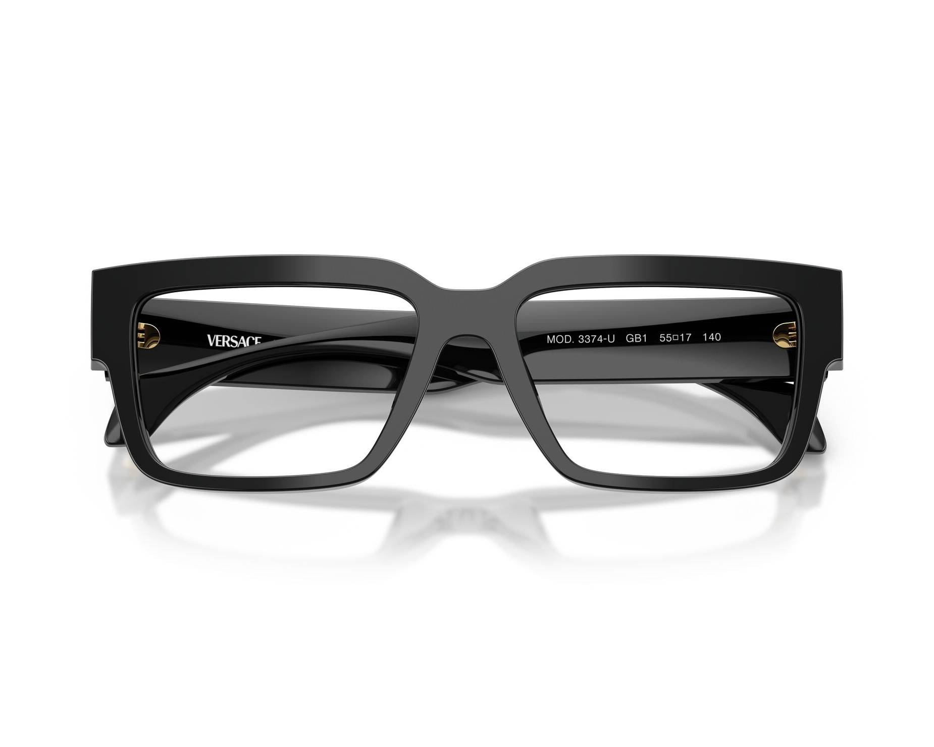 Versace VE3374U GB1 53-17 Noir  vue 360 degr&eacute;s 6