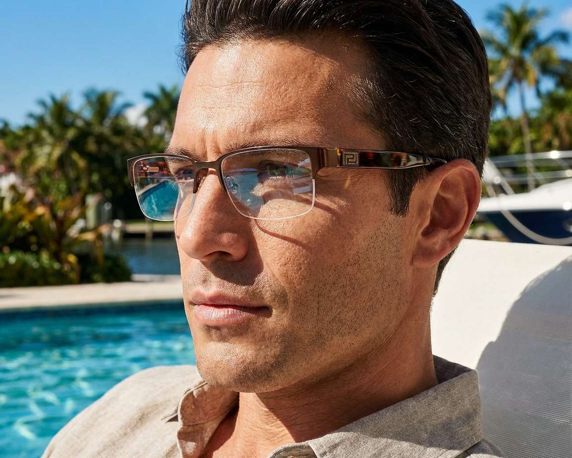 Versace VE1184 1269 53-18 Marron  vue 360 degr&eacute;s 14