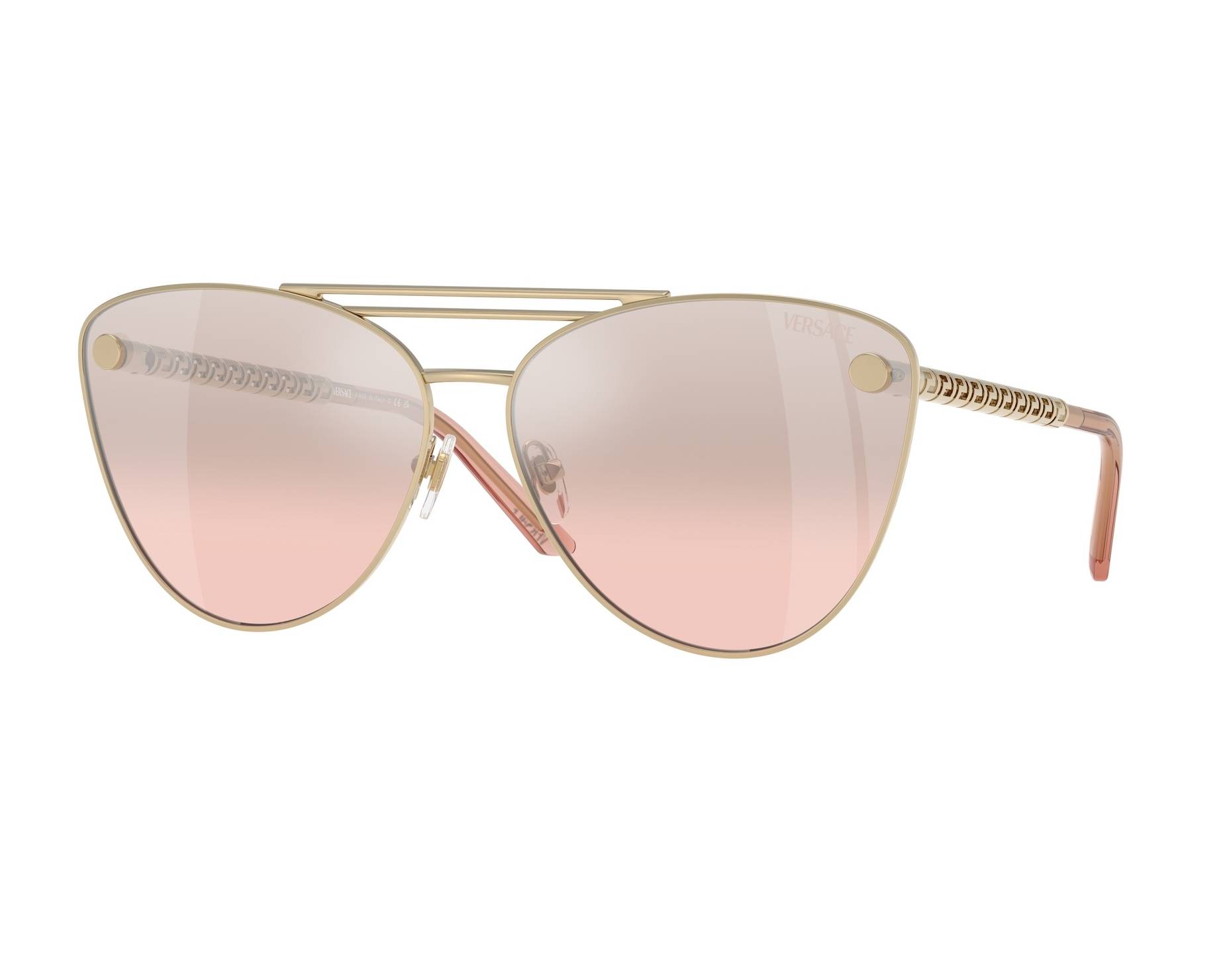 Versace Aviator Sunglasses with Pink Mirror Lenses NWT Versace UNISEX - Sunglasses - pink transparent/pink  main image 4