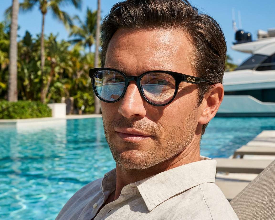 Versace VE3317 GB1 49-20 Noir  vue 360 degr&eacute;s 14