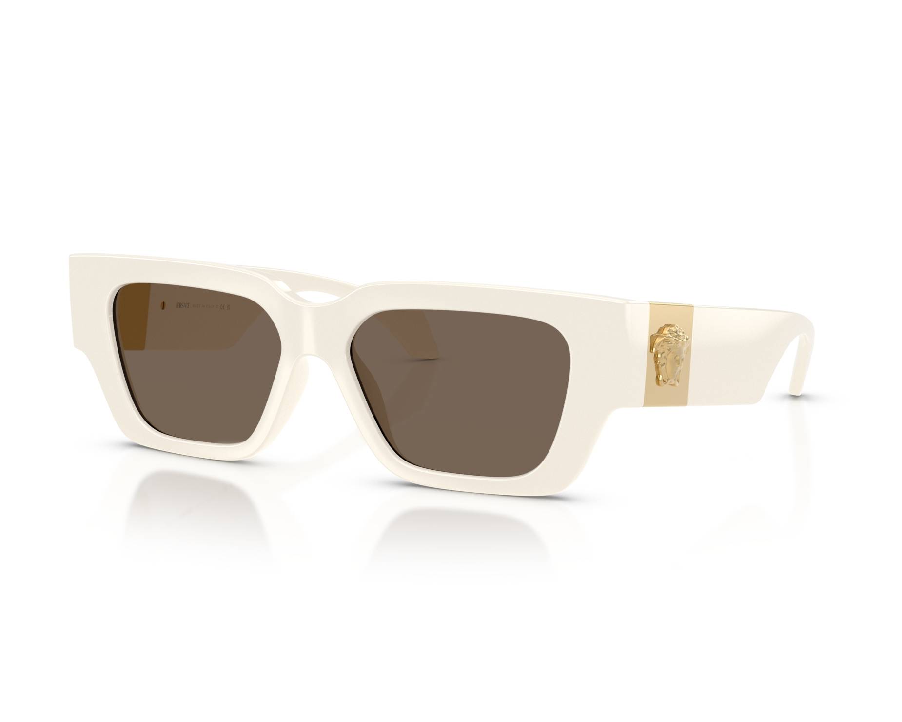 Versace Sunglasses White and Gold Versace Women White Butterfly Sunglasses VE4458-31487 Dark  main image 2