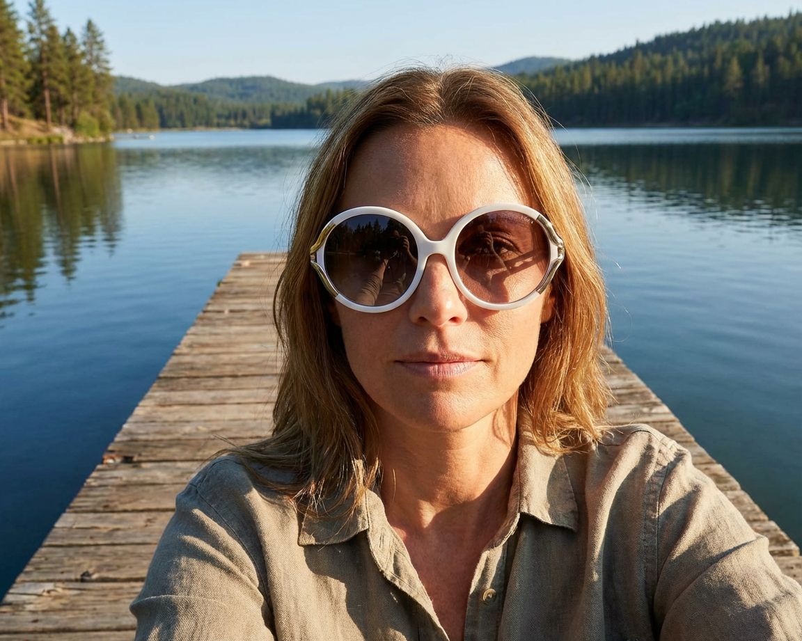 Vogue Eyewear VO-5354-S 116913 56-18 Blanc Or vue 360 degr&eacute;s 13