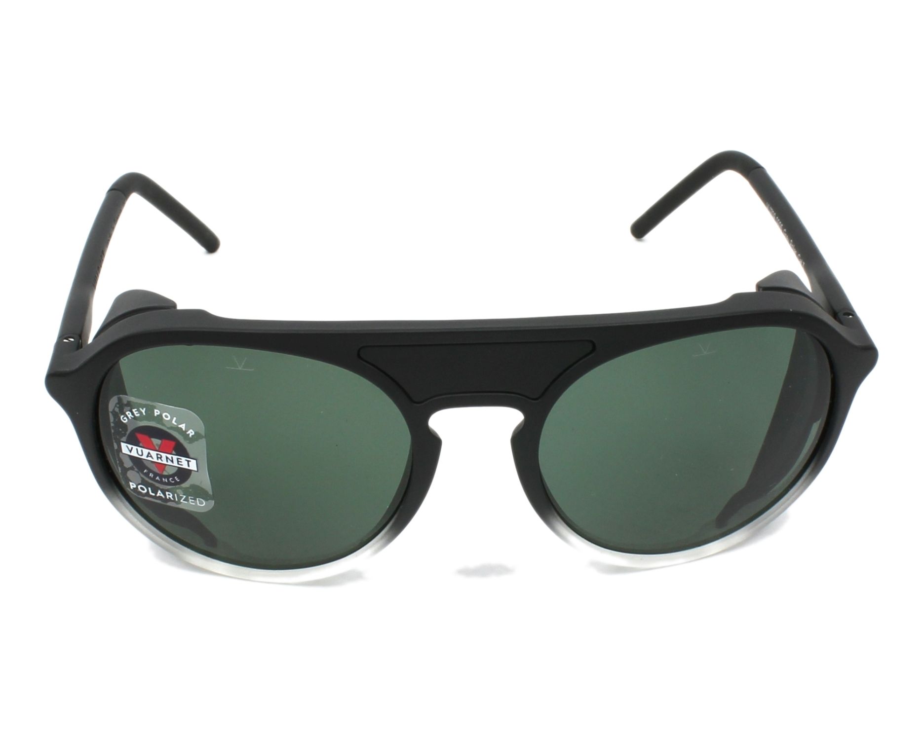 Occhiali Da Sole Vuarnet ICE 1709 Blu Opaco - Lenti In Vetro Grigio Puro - Made In France