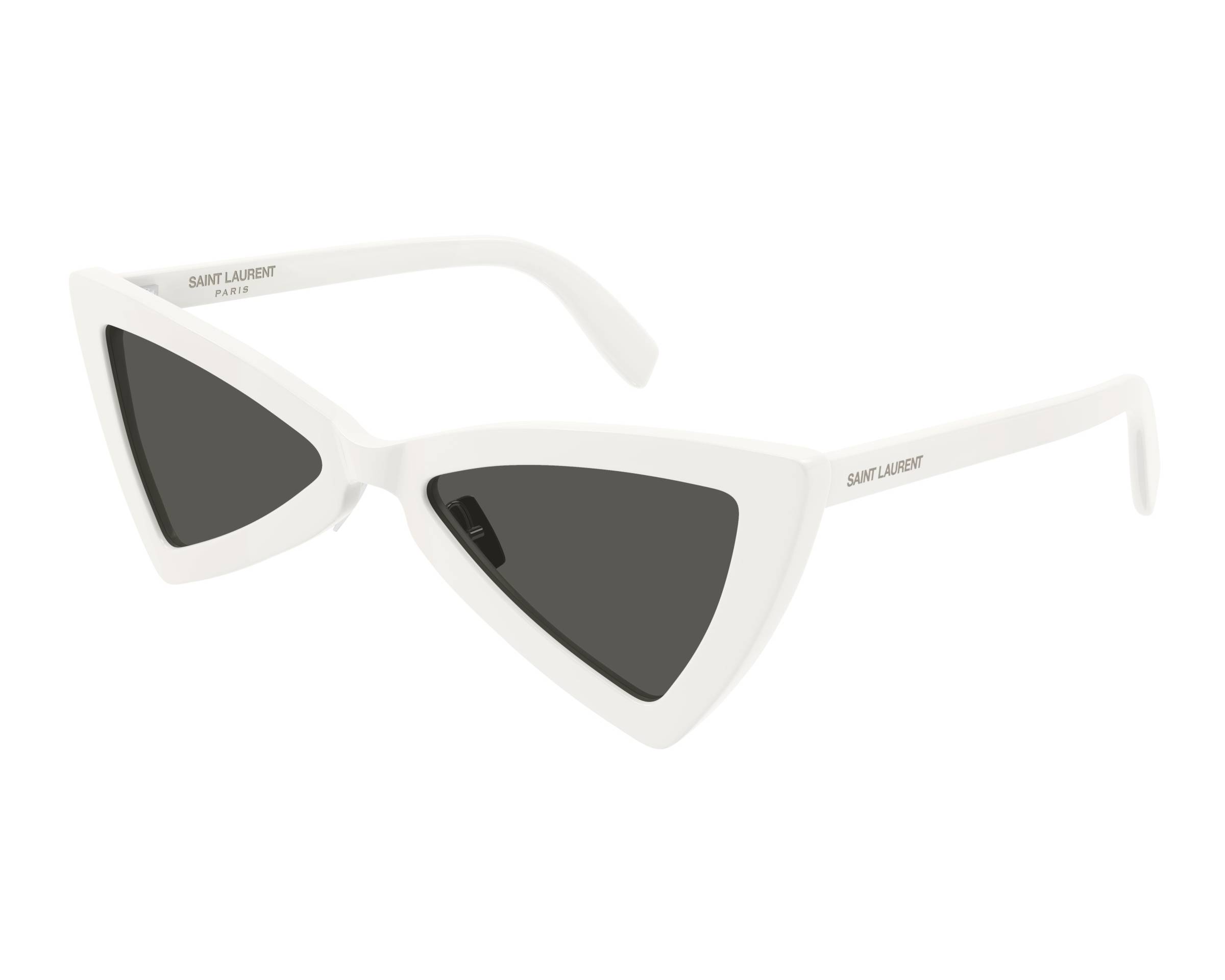 Saint Laurent Women\'s White Cat-Eye Sunglasses with case Shiny Solid Ivory Cat Eye Sunglasses | Saint Laurent main image 4