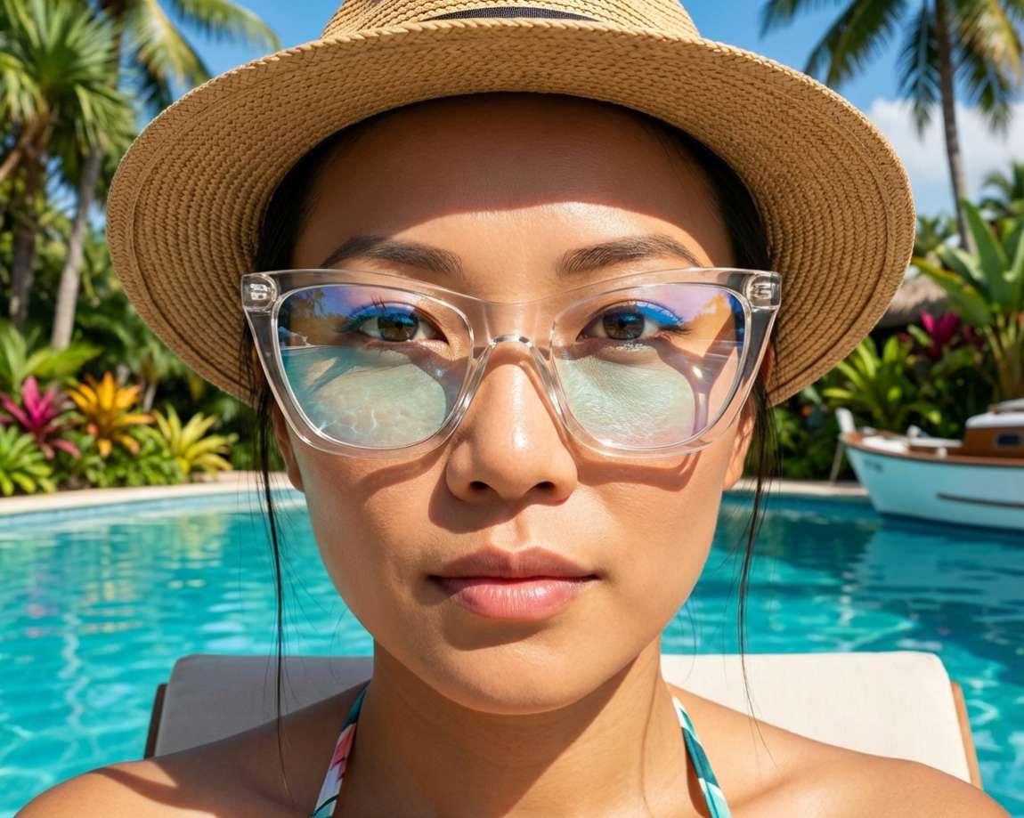 Yves Saint Laurent SL-214-KATE-THIN-OPT 004 55-20 Beige  autre vue