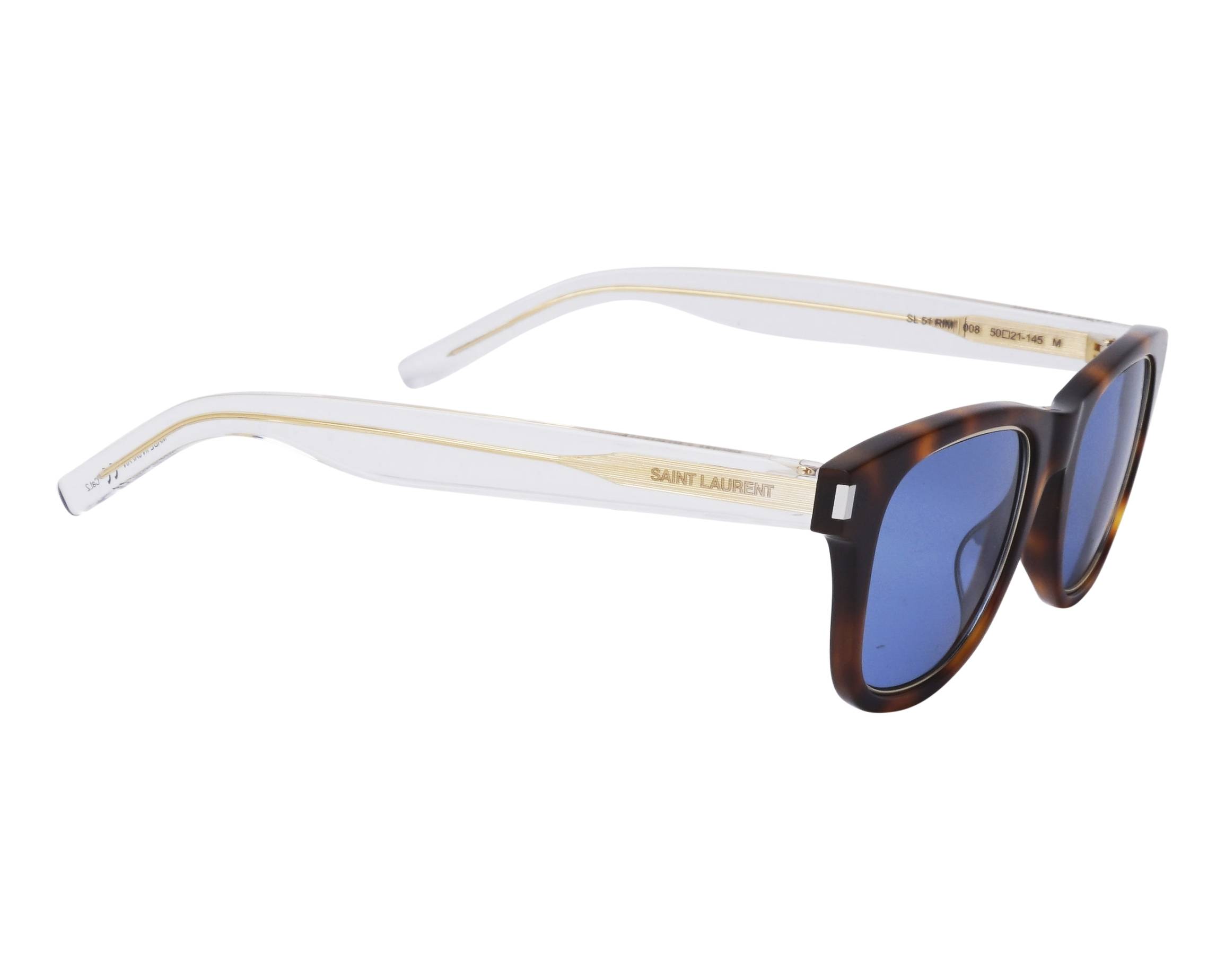 Yves Saint Laurent SL-51-RIM 008 50-21 Havane  vue de c&ocirc;t&eacute;