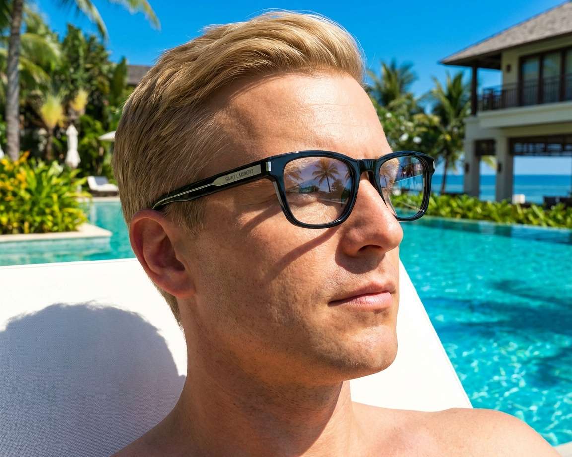 Yves Saint Laurent SL-664 001 52-20 Noir  vue 360 degr&eacute;s 5