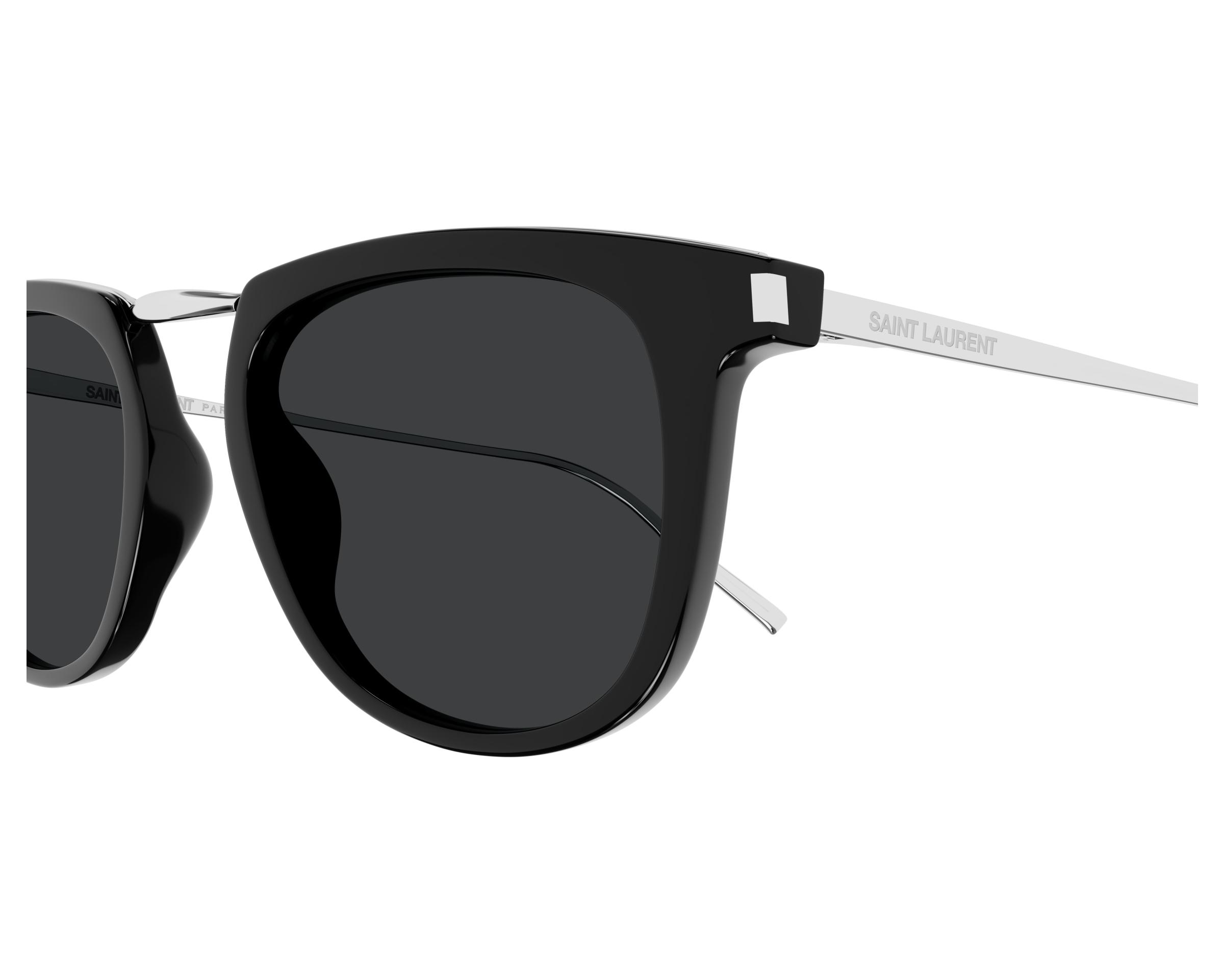 NWT SAINT LAURENT SUNGLASSES BLACK/GRAY Saint Laurent SL 572 Sunglasses Black/Crystal Gray 50mm New  main image 3