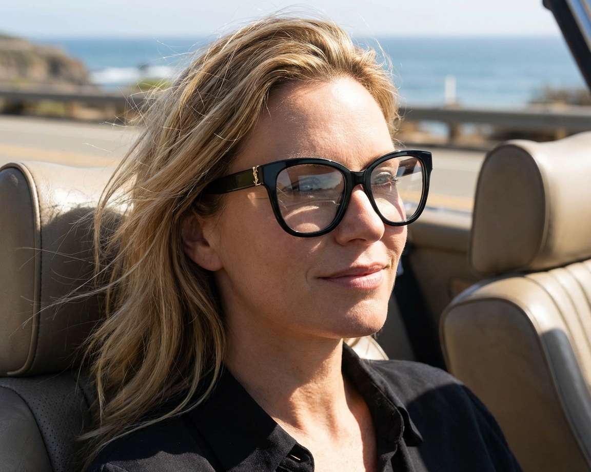 Lunettes De Vue Yves Saint Lauren 6257 D28 - Noir Brillant - Neuf Avec étui Et étiquettes