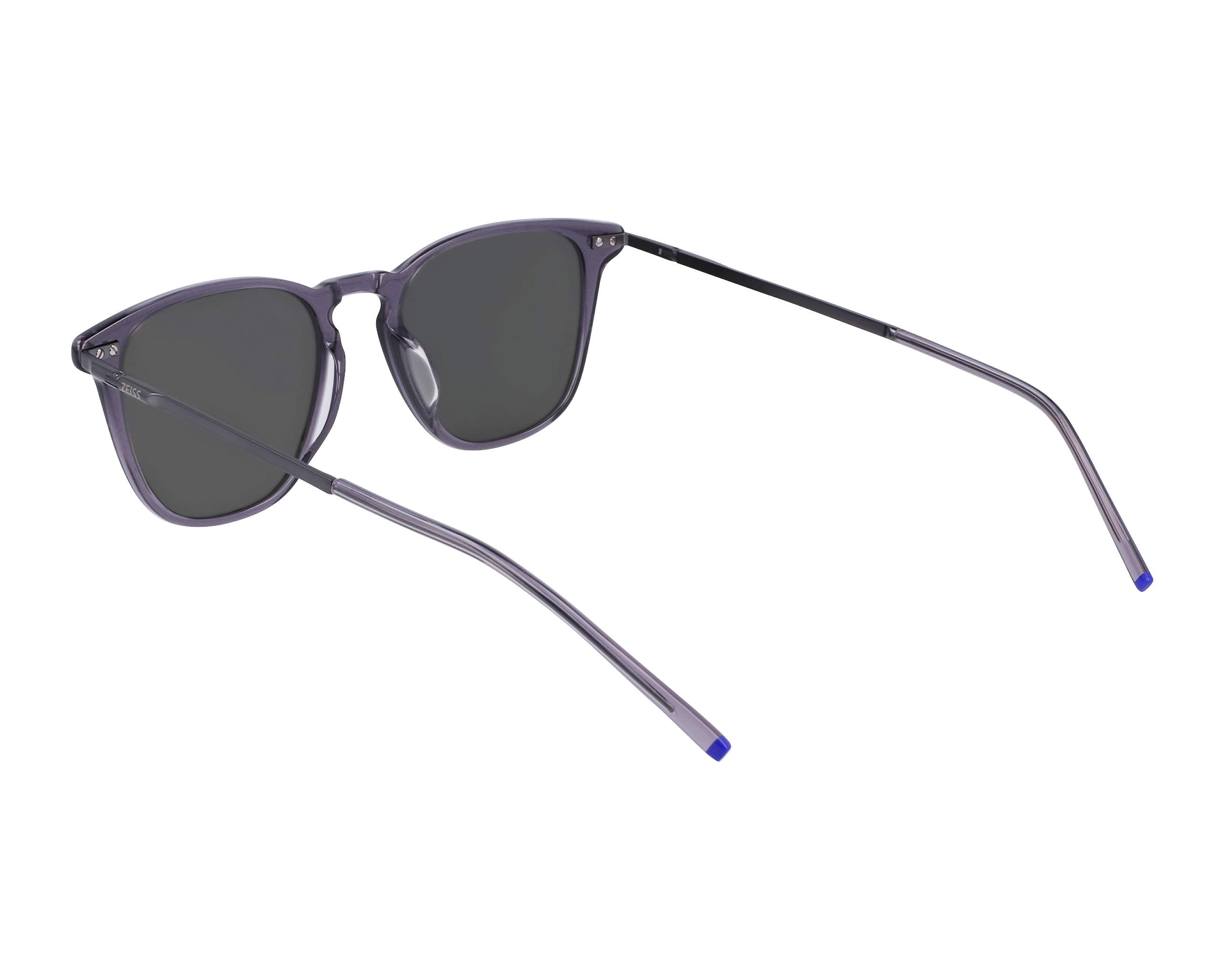 Lunettes De Soleil Polarisées À Rayures Blanches Avec Verres Miroir