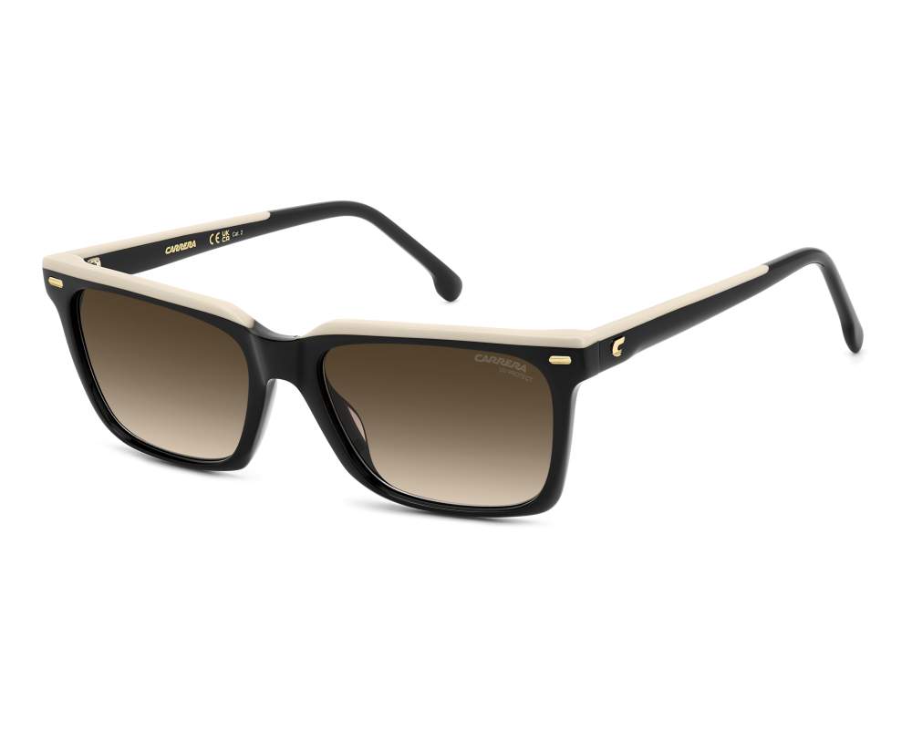 Carrera Carrera CARRERA-3056-S 0WM/HA 55-17 Noir Beige vue 360 degrés 4