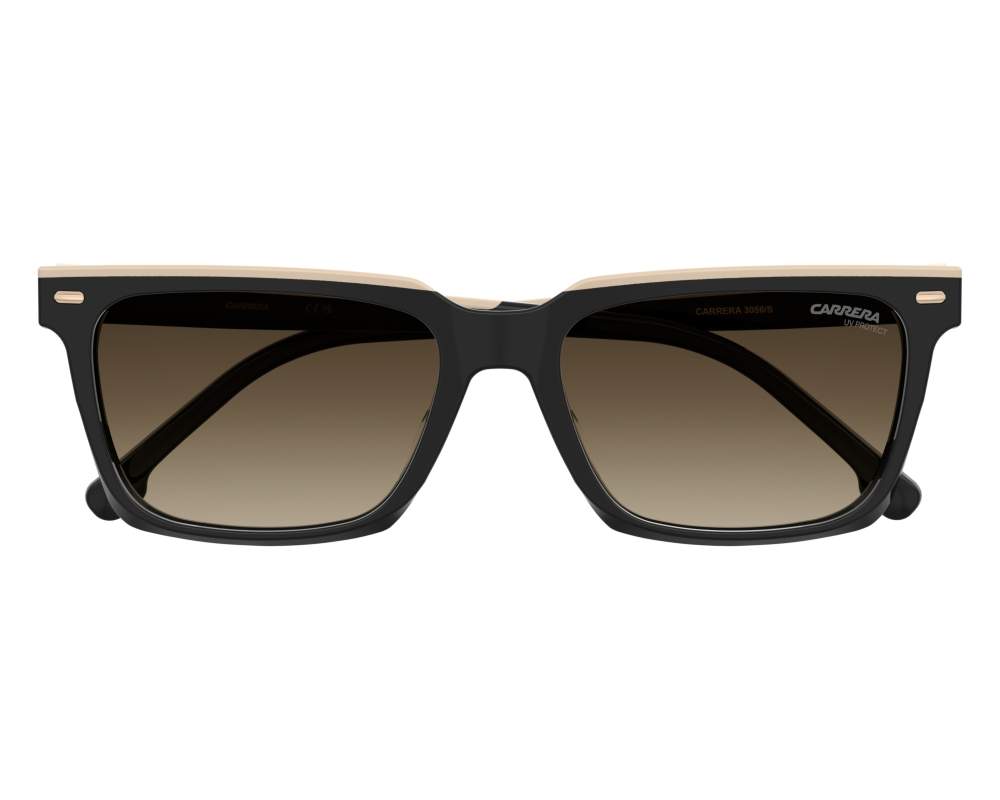 Carrera Carrera CARRERA-3056-S 0WM/HA 55-17 Noir Beige vue 360 degrés 6