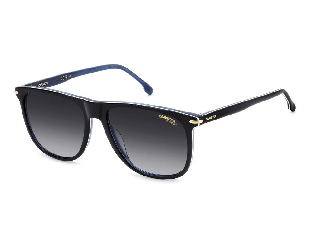 Carrera Carrera CARRERA-349-S 9ZJ/9O 57-17 Noir Bleu vue 360 degrés 5