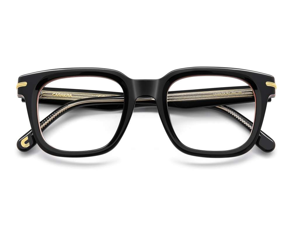 Carrera Carrera CARRERA-361 2M2 50-22 Noir Or vue 360 degrés 4