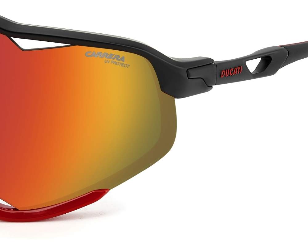 Carrera Carrera CARDUC-055-S BLX/UZ 76-11 Negra Rojo vue 360 degrés 2