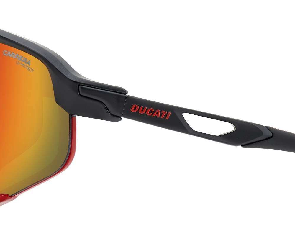 Carrera Carrera CARDUC-055-S BLX/UZ 76-11 Negra Rojo vue 360 degrés 7