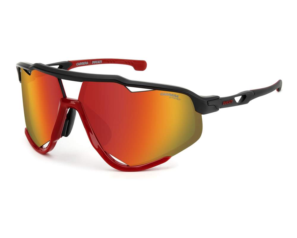 Carrera Carrera CARDUC-055-S BLX/UZ 76-11 Negra Rojo vue 360 degrés 8