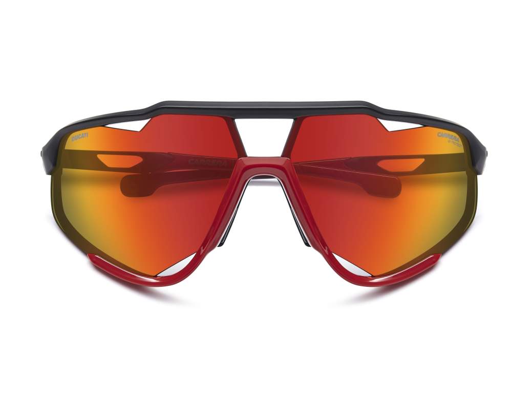Carrera Carrera CARDUC-055-S BLX/UZ 76-11 Negra Rojo vue 360 degrés 10