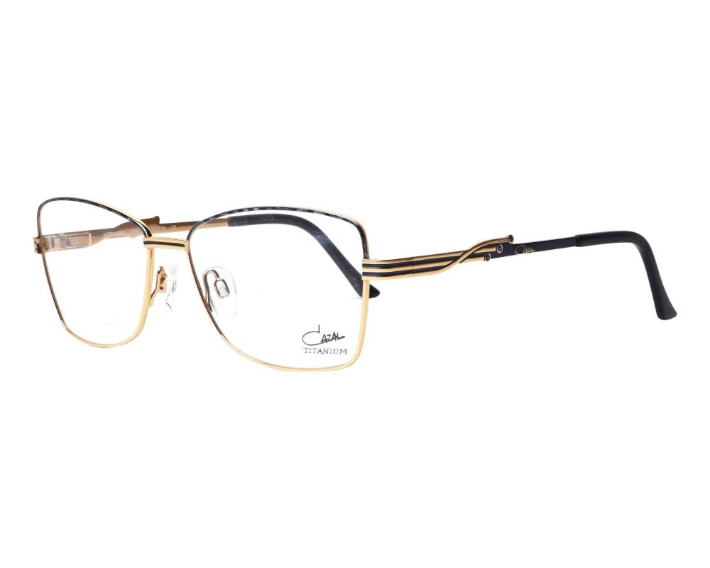 Cazal Cazal 4291 001 54-15 Or Noir vue de profil
