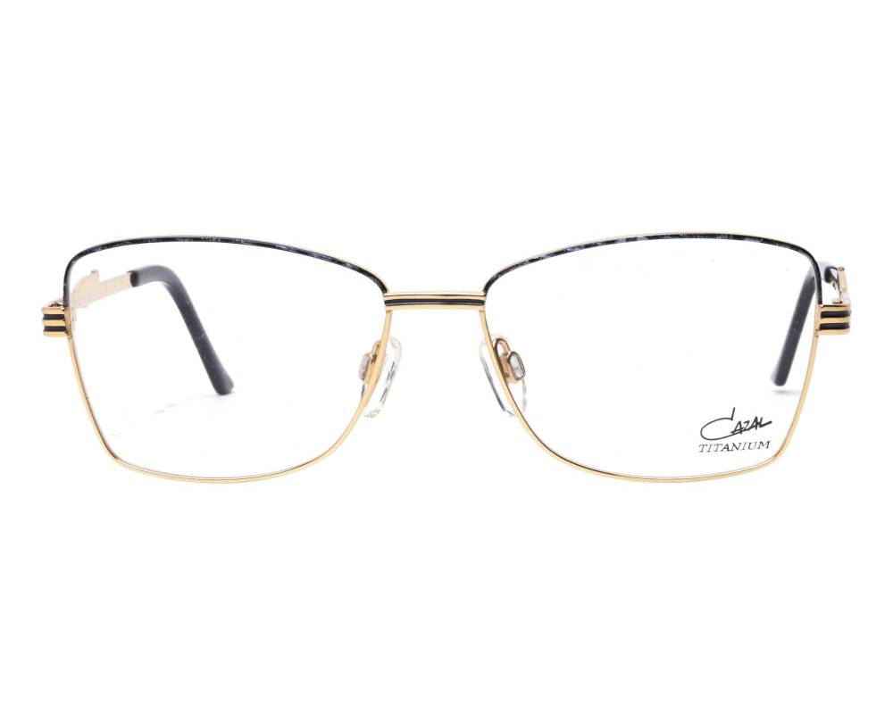 Cazal Cazal 4291 001 54-15 Or Noir vue de face