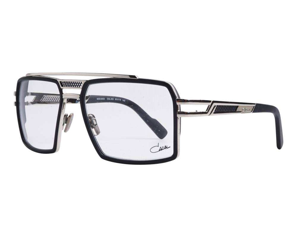 Cazal Cazal 6033 002 60-18 Acier Noir vue de profil