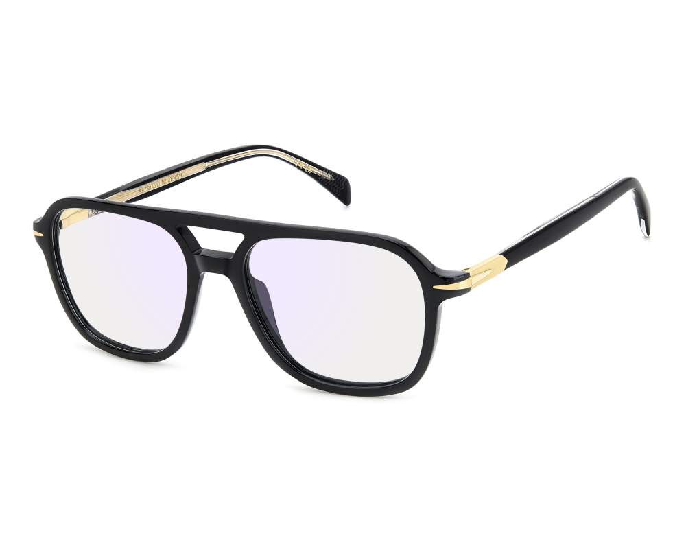 David Beckham David Beckham DB-1182 2M2 54-17 Noir Or vue de profil