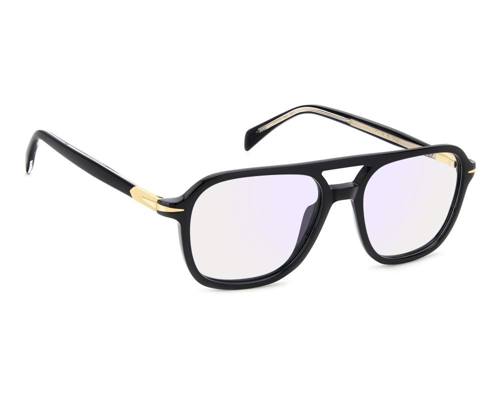 David Beckham David Beckham DB-1182 2M2 54-17 Noir Or vue de face