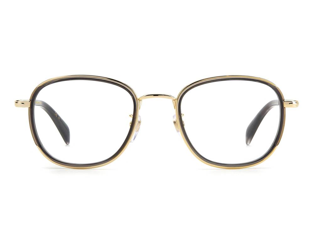 David Beckham David Beckham DB-7075-G 2F7 51-21 Or Gris vue de côté David Beckham David Beckham DB-7075-G 2F7 51-21 Or Gris vue de côté