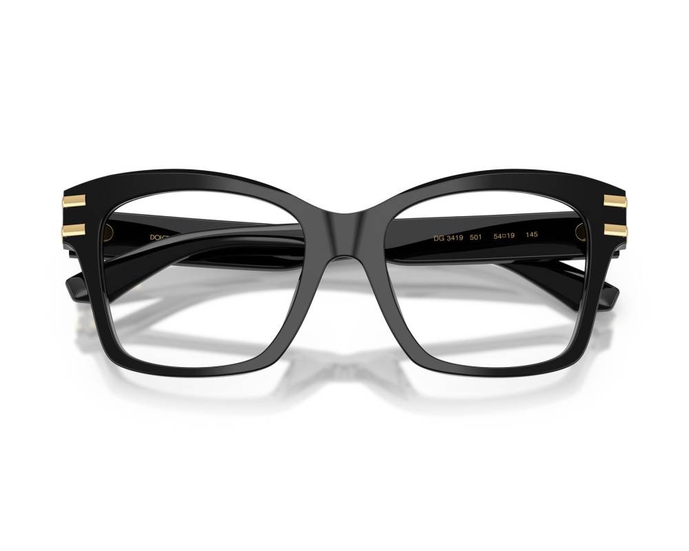 Dolce & Gabbana Dolce & Gabbana DG3419 501 54-19 schwarz  vue 360 degrés 7