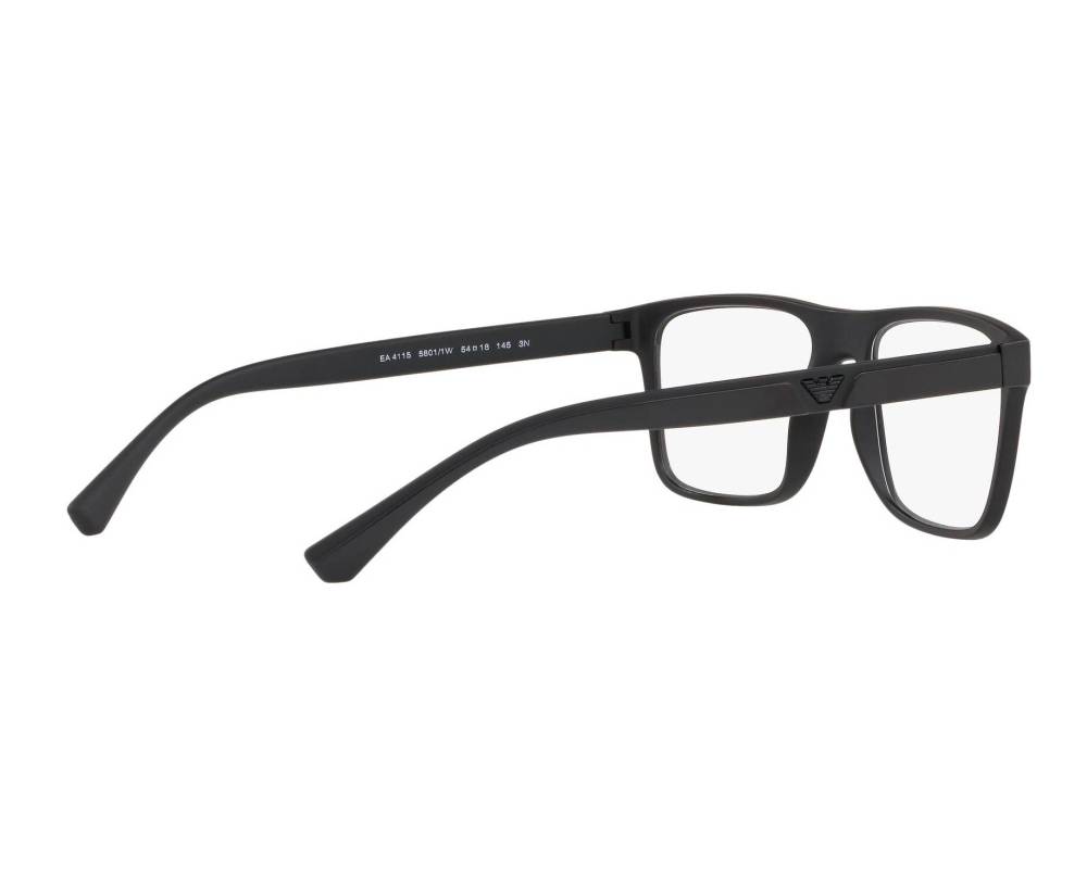 Emporio Armani Emporio Armani EA-4115 58011W 54-18 Black  vue 360 degrés 10