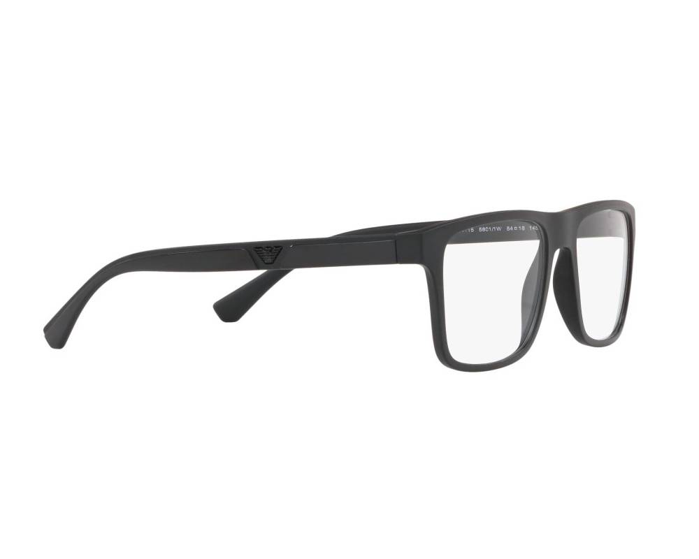 Emporio Armani Emporio Armani EA-4115 58011W 54-18 Black  vue 360 degrés 12
